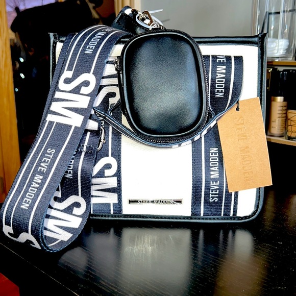 Steve Madden Bags Steve Madden Bwebber Cream Black Canvas Tiktok